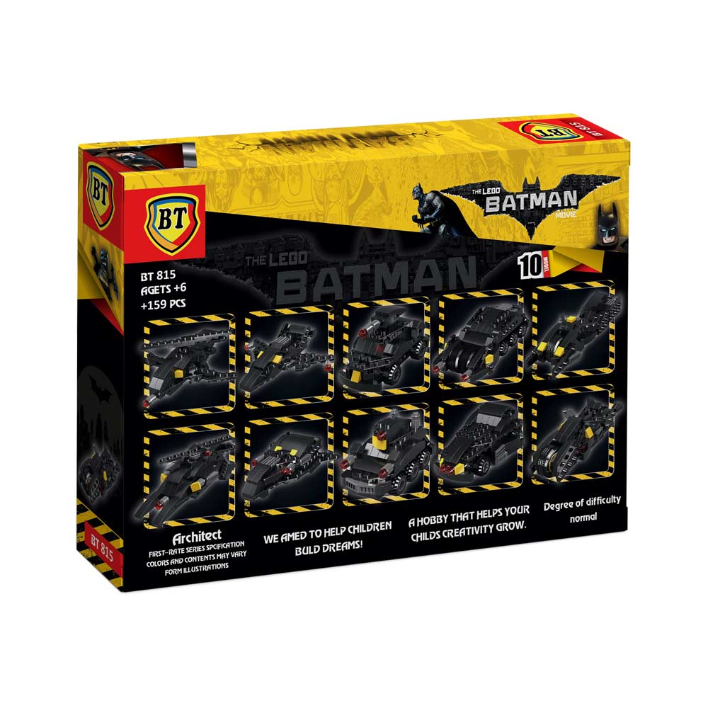 لگو ماشین بتمن 10 مدل در 1 جعبه 159 قطعه کد BT815