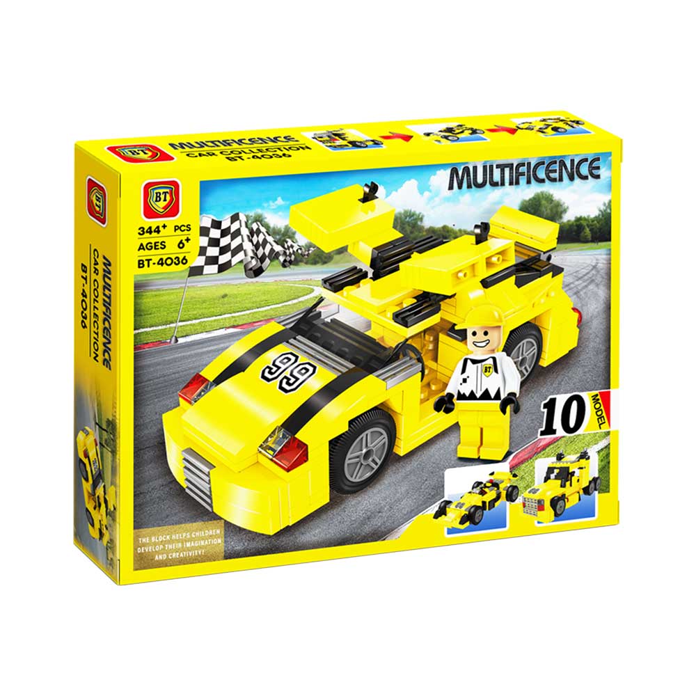 لگو ماشین مسابقه 10 مدل در 1 جعبه 344 قطعه کد BT4036
