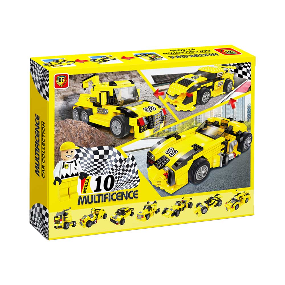 لگو ماشین مسابقه 10 مدل در 1 جعبه 344 قطعه کد BT4036