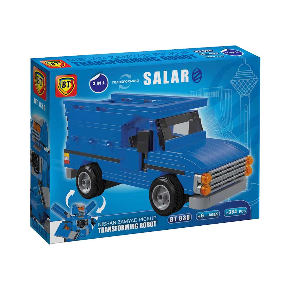 لگو ماشین نیسان آبی تبدیل شونده 2 مدل در 1 جعبه 384 قطعه کد BT830