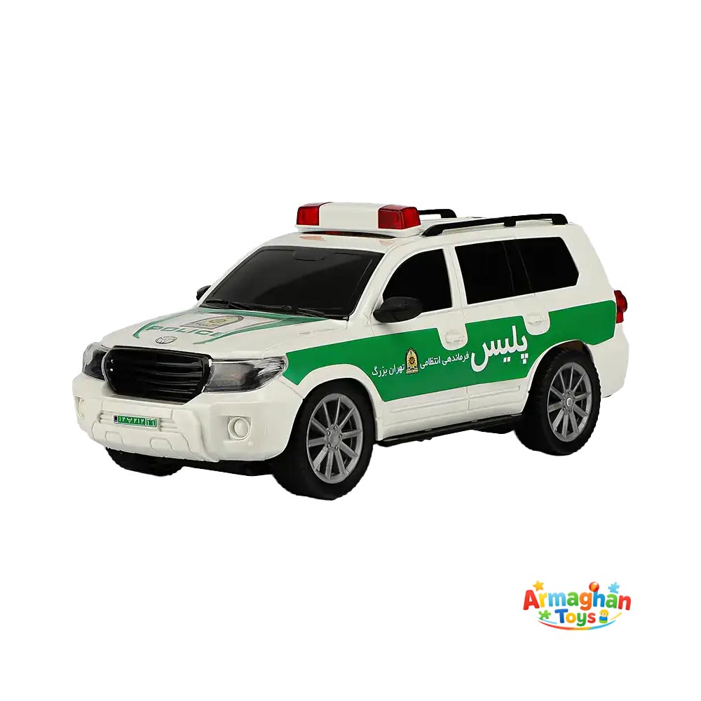 ماشین اسباب بازی تویوتا لندکروز پلیس برند تسما