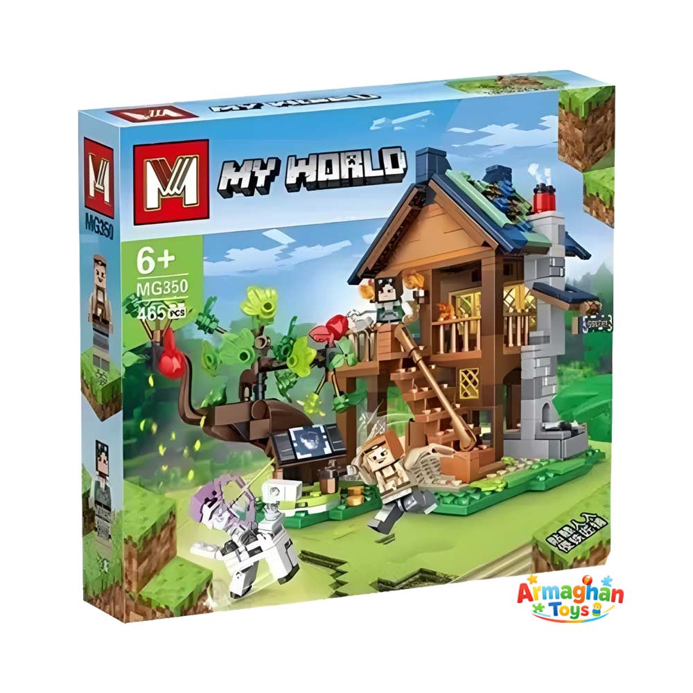 لگو ماینکرافت طرح کلبه 465 قطعه برند MY WORLD کد MG350