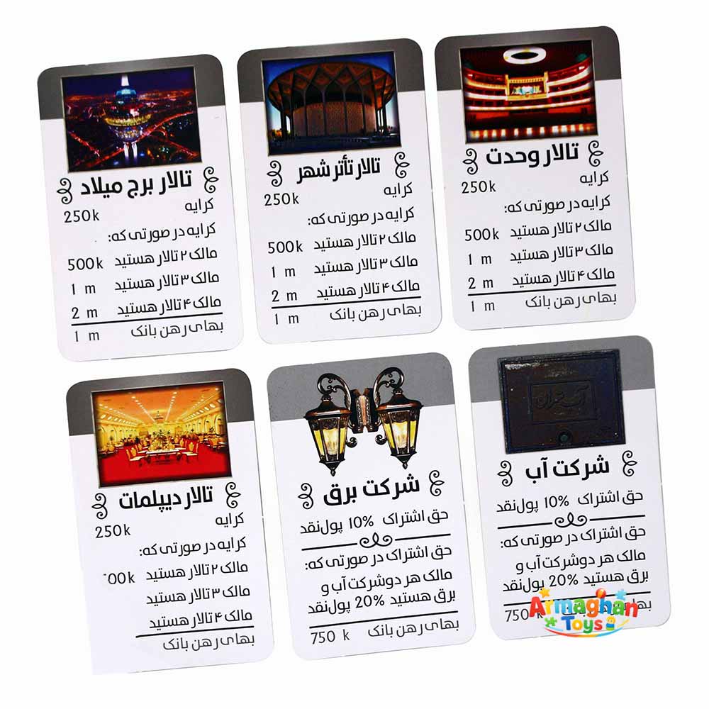 بازی فکری مونوپولی کلاسیک هاردباکس برند itoy